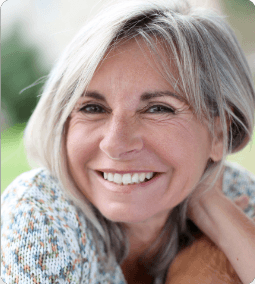 woman smiling